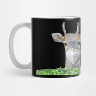 Deer Wearing A Facemask T-shirt Mug